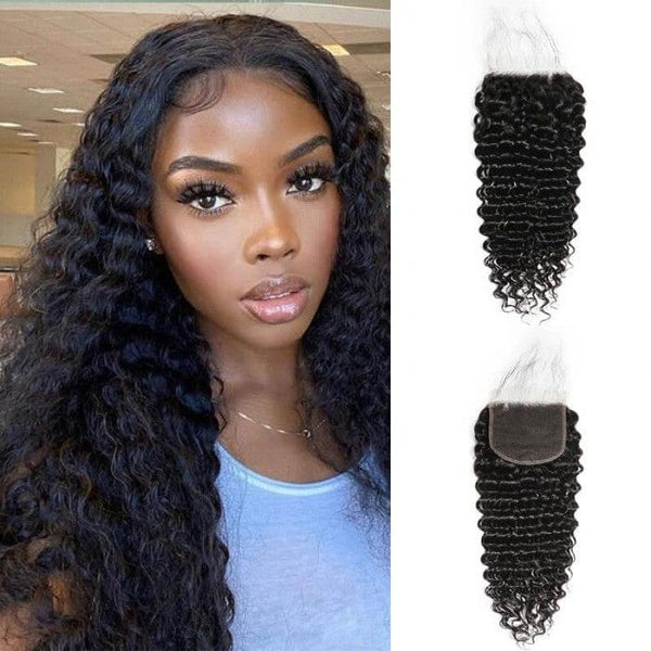 5x5 Lace Closure Free Part Straight 100% Human Hair – Queen Hair Inc