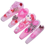 Queen Hair Inc kitty charms press on nails  short