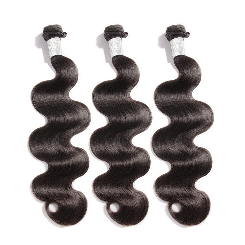 Queen Hair 9A 3 Bundles Remy Hair - 3 Texture #1b