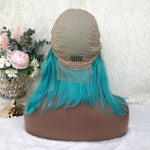 Queen Hair Inc Colored Bob Wig Human Hair Wigs Lake Blue