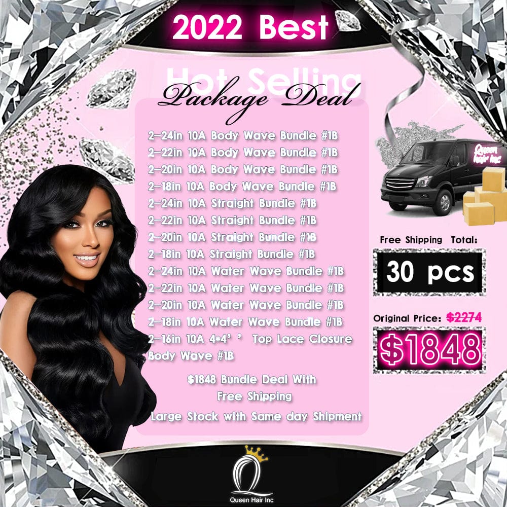 Queen Hair Inc Wholesale 30pcs Bundles Deal Package Deal
