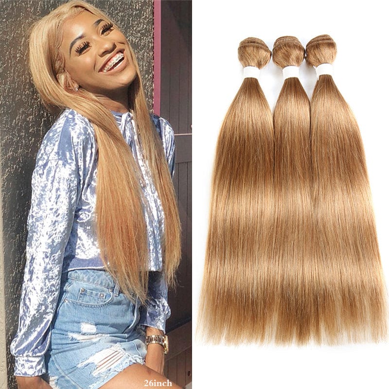 Queen Hair Inc Wholesales 10A+ 27# Honey Blonde Color Bundles Deal Body Wave