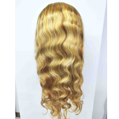Queen Hair Inc Wholesales P30/613 Human Hair Wigs Highlight Colored Lace Front Wig Straight Body Wave 180 Density