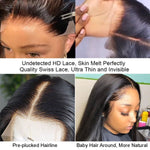 Queen Hair Inc 10A 180% Density Virgin Hair 4x4 5x5 HD Lace Closure Wigs Water Wave Human Hair
