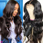 Queen Hair Inc 10A 180% Density Virgin Hair Transparent 4x4 5x5 Lace Closure Wigs Body Wave Human Hair