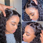 Queen Hair Inc 10a+ 200 Density Virgin Hair 13x4 Deep Wave Human Hair Lace Front Wigs