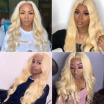 Queen Hair Inc 4x4 HD Lace Closure #613 Blonde Color Free Part Ear To Ear Body Wave