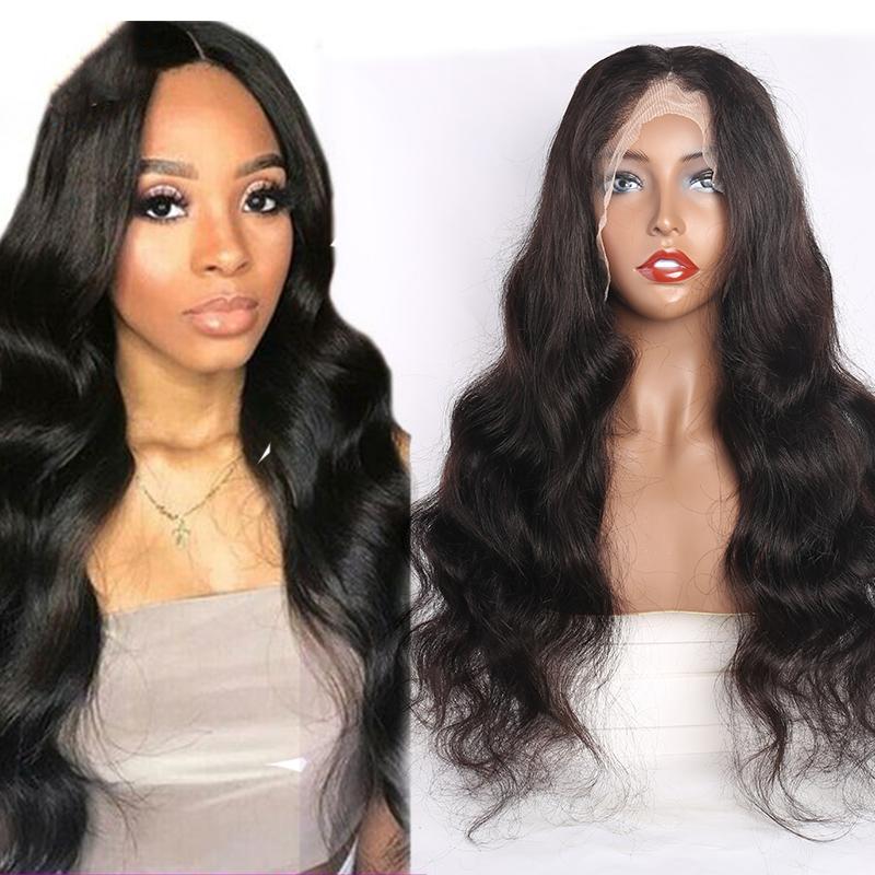 Queen Hair Inc Wholesale 10a+ 150 Density Virgin Hair 13*6 HD Lace Frontal Wigs Body wave invisible lace 100% Human Hair