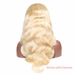 Queen Hair Inc Queenhairinc Blonde Lace Front Wig Body Wave Human Hair Wigs 613# 13x4 Colored Wigs 180 Density