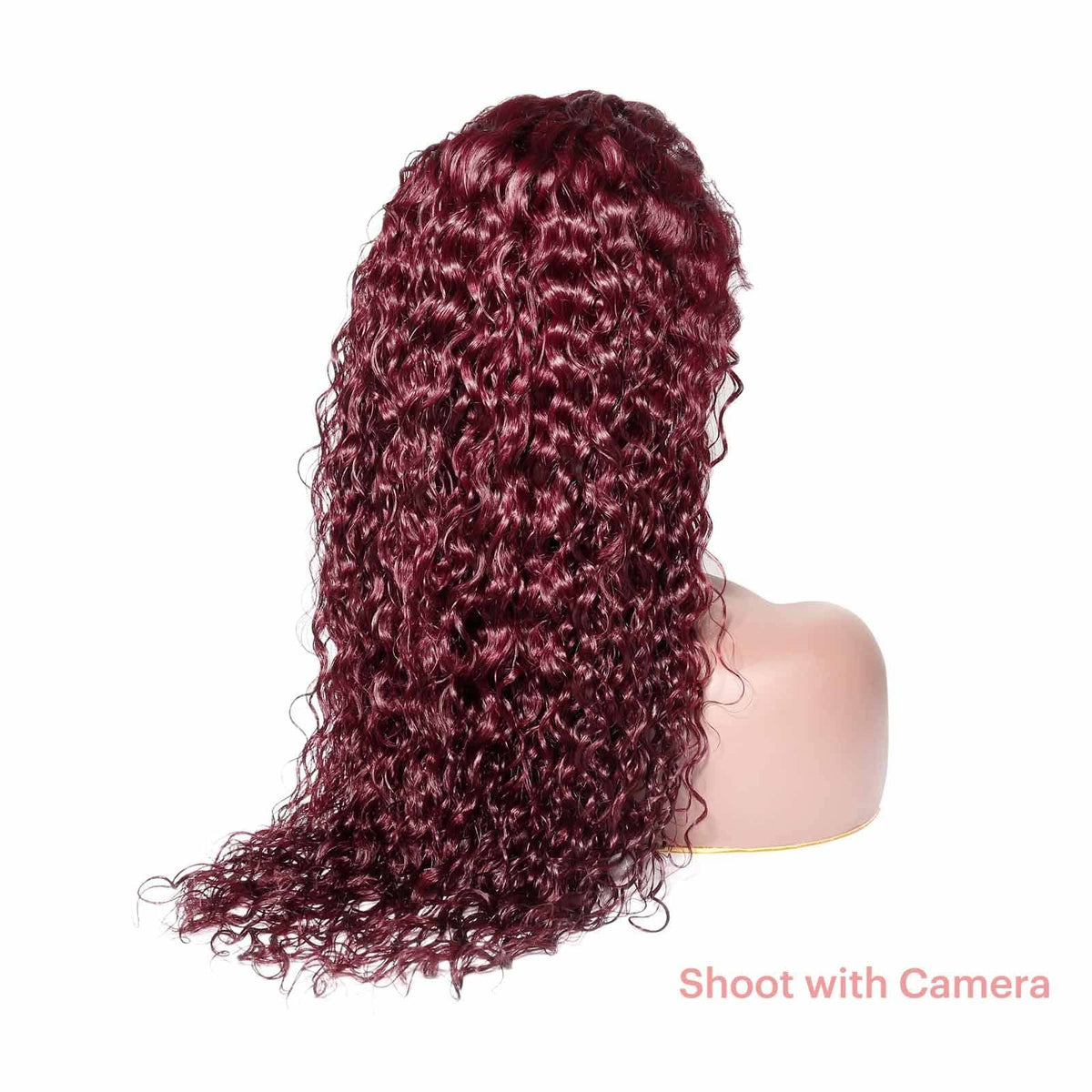 Queen Hair Inc Queenhairinc Burgundy Lace Front Wig 99J Human Hair Wig Water Wave 13x4 Colored Wigs 180 Density