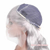 Queen Hair Inc Queenhairinc Silver Gray Human Hair Wigs Silver Blonde Colored Lace Front Wig Body Wave 180 Density