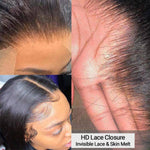 Queen Hair Inc 4x4 HD Lace Closure Free Part Water Wave 100% Virgin Human Hair