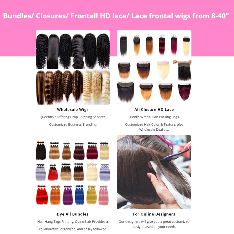Queen Hair Inc 10A 3 Remy Hair bundles + 4X4 Lace Closure Deep Wave #1b 🛫