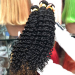 Queen Hair Inc 10A 3 Remy Hair bundles + 4X4 Lace Closure Deep Wave #1b 🛫