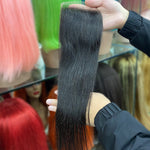 Queen Hair Inc 10A 3 Remy Hair bundles + 4X4 Lace Closure Straight #1b 🛫