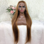 Queen Hair Inc Grade 10A 150% P4/27 Honey Blonde Body Wave/Straight 13x4 Lace Frontal Wig