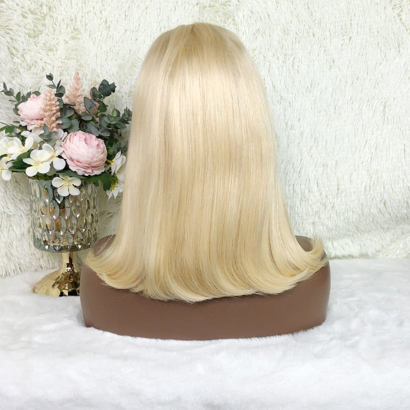 Queen Hair Inc Grade 10A 150% P4/27 Honey Blonde Body Wave/Straight 13x4 Lace Frontal Wig