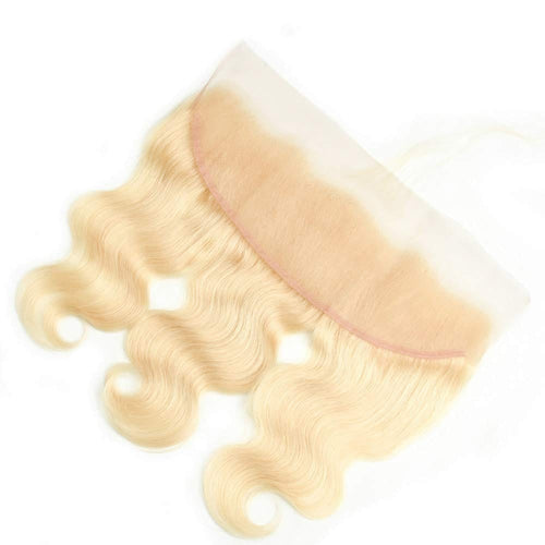 Queen Hair Inc 13*4 Lace Frontal #613 Blonde Color Free Part Ear To Ear Body Wave