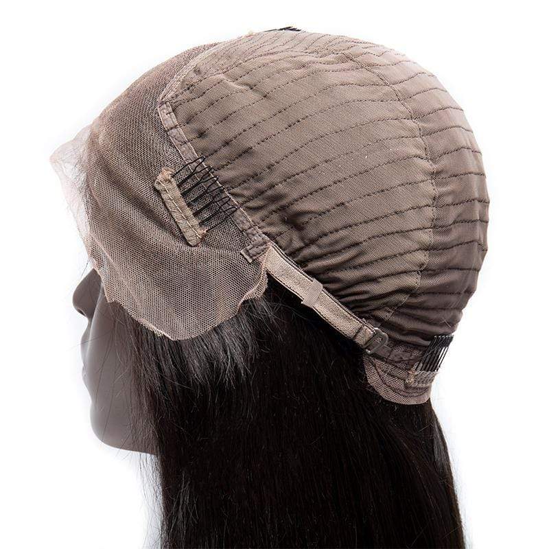 Queen Hair Inc 10a+ 150 Density Virgin Hair 13*6 Lace Frontal Wigs silky straight 100% Human Hair
