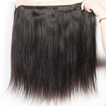 Queen Hair Inc 9A 3 Remy Hair bundles + 4X4 Lace Closure Straight #1b 🛫