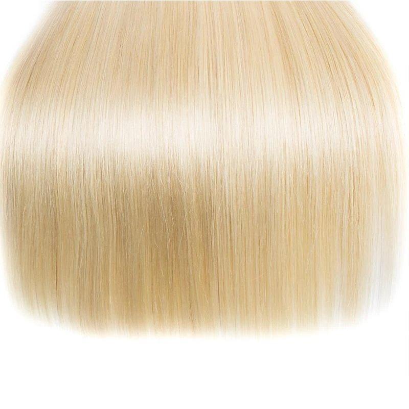 Queen Hair Inc Wholesale 10A 3/4bundles 613 Blonde Hair Weave 12-30inch Straight Virgin Human Hair