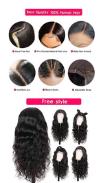 Queen Hair Inc 3/4bundles 4/27 Highlight Hair Weave 12-30inch Water Wave Virgin Human Hair