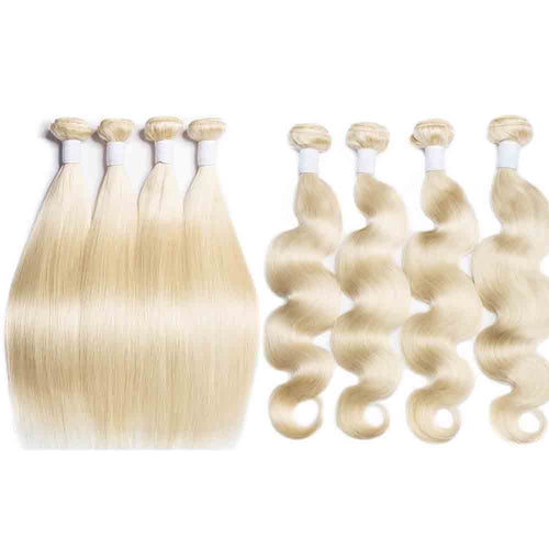 Queen Hair Inc Offline VIP 10A 613 Blonde Hair Bundles 12-30 Inch Straight Body Wave 1 Bundle