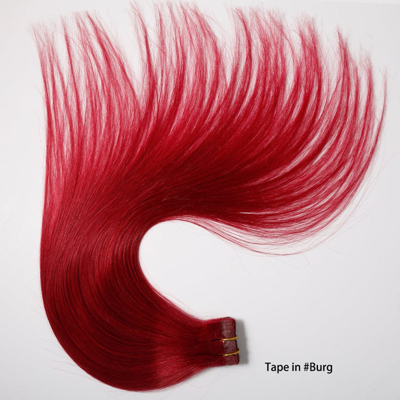 Queen Hair Inc Tape-in 70G 120G Straight Human Hair Extensions Natural Seamless Skin Weft Mixed Color Blonde Hair 16"-22"