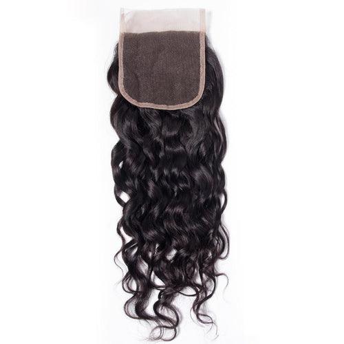 Queen Hair Inc 5x5 Lace Closure Free Part Water Wave 100% Human Hair