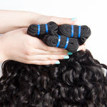 Queen Hair Inc Grade 8A+ 3 bundles Water wave No Tange No Shedding 100% Human hair
