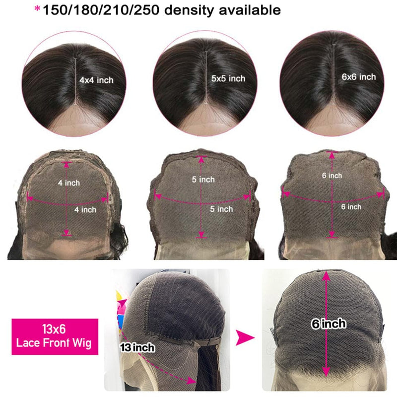 Queen Hair Inc Wholesale 10A Lace Frontal Wigs Straight Brown Lace 150/180 Density 100% Human Hair