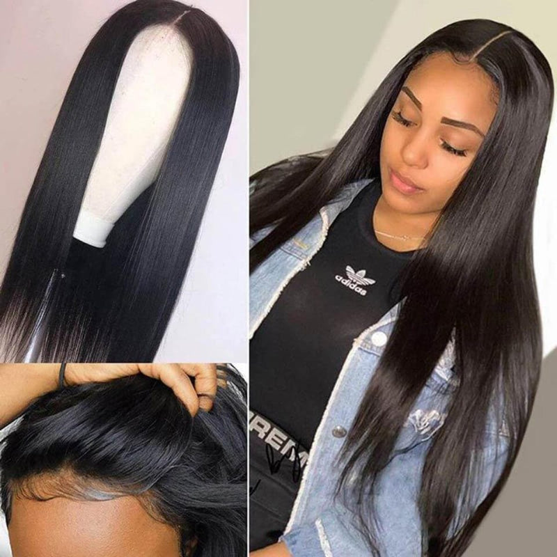 Queen Hair Inc Wholesale 10A Lace Frontal Wigs Straight Brown Lace 150/180 Density 100% Human Hair
