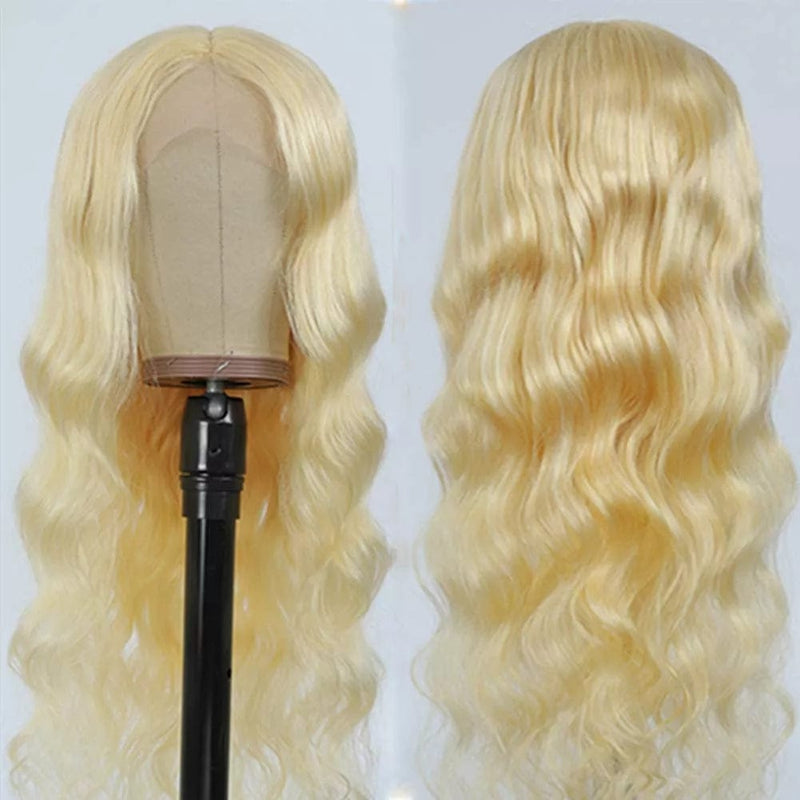 Queen Hair Inc Wholesale 10A Blonde 13x4 Lace Frontal Wig 180% Deep Wave #613
